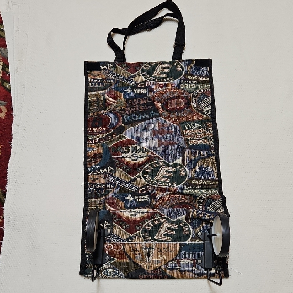 The ultimate chic shopping companion Colorful Tapestry Shoulder/ Shopping Bag.